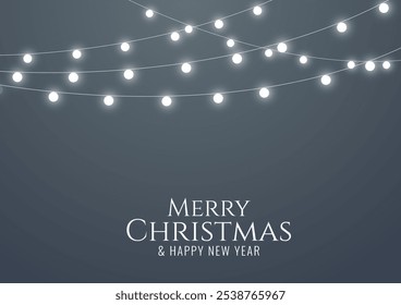 Luxury Christmas card design vector. Illustration design for envelope, print, poster, advertisement.