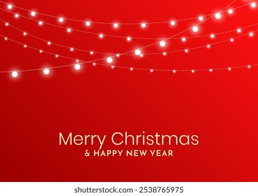 Luxury Christmas card design vector. Illustration design for envelope, print, poster, advertisement.