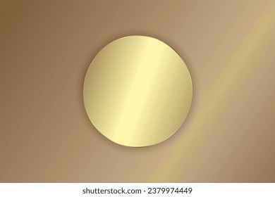A Luxury circle modern and golden luxury background, geometric graphic elements, cuts, stripes, lines, rounds for poster, flyer concept