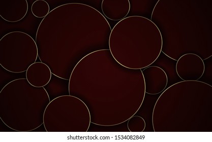 Luxury circle pattern abstract. Wallpaper in Red with halftone pattern background
