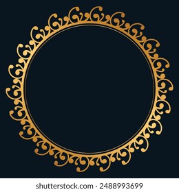 Luxury Circle Pattern Logo Border For Islamic