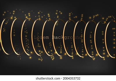 luxury circle and sparkle. vector illustration.