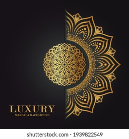 luxury circular pattern mandala background
