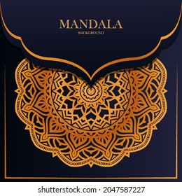 luxury circular pattern mandala background