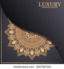 luxury circular pattern mandala background