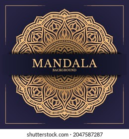 luxury circular pattern mandala background