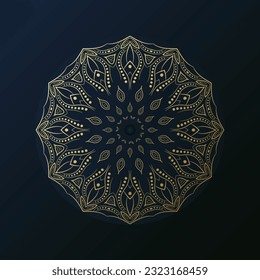 luxury circular pattern mandala background design template