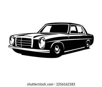 Luxury classic car logo silhouette vector concept isolated badge emblem