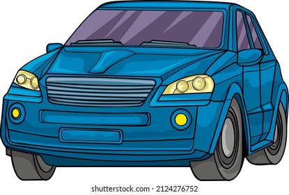 coche clásico de lujo, vector, plano