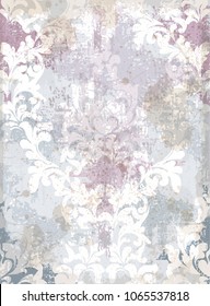 Luxury classic ornament background Vector. Baroque intricate design illustrations