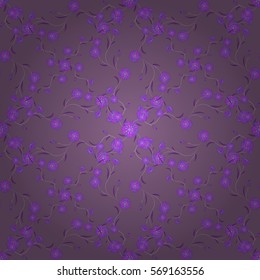 luxury classic seamless floral wallpaper, vector illustration. Radial gradient shape.
