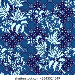 luxury classic sogan batik design with decorative motifs