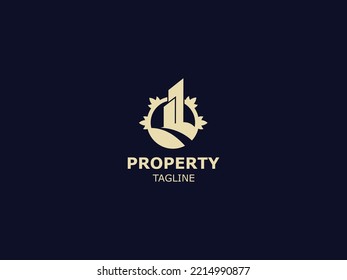 The luxury and classy real estate property logo design in a simple and modern style