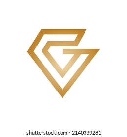 Luxury Clean Modern Letter G Diamond Stock Vector (Royalty Free ...