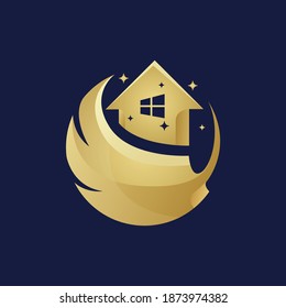 Luxury Cleaning Service Logo Design Template