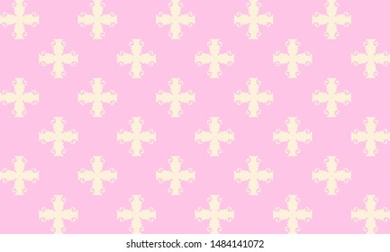 Luxury cloth pattern in pink background
