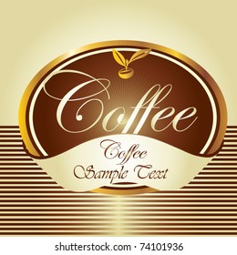 Luxury coffee label