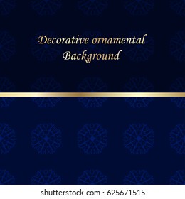 Luxury colored ornamental background. Template for design