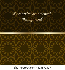 Luxury colored ornamental background. Template for design