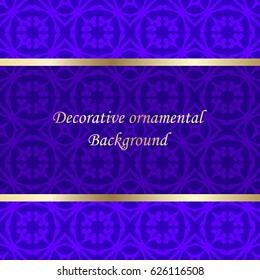 Luxury colored ornamental background. Template for design