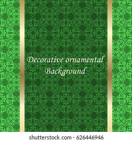 Luxury colored ornamental background. Template for design