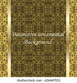 Luxury colored ornamental background. Template for design