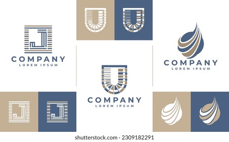 Luxury company letter J logo design template. Elegance business initial J logo.