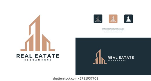 Luxuriöse Konstruktion Logo Design-Vorlage. Design-Inspiration für Logos.