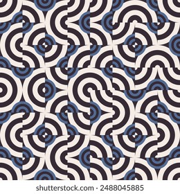 Luxury contrast geometric seamless pattern. Vector illustration for print, fabric, cover, packaging, interior decor, blog decoration and other your projects.