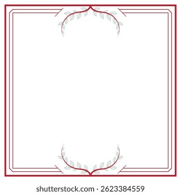 Luxury corner golden rectangle certificate border pattern line photo frame islamic wedding invitation background	
