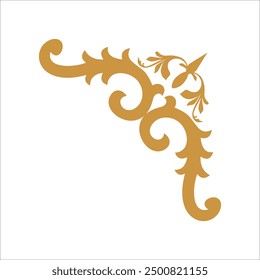 Luxury corner shape vector element