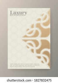 fondo de portada de lujo con textura de mandala