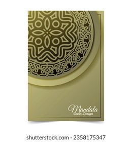 luxury cover background with mandala texture