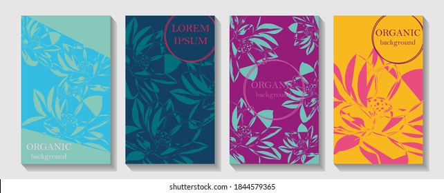 Luxury cover design template. Lotus line arts hand draw gold lotus flower and leaves. Design for packaging design, social media post, cover, banner, creative post.