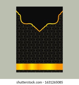 Luxury cover page design with pattern background, antique greeting card, ornate page cover, ornamental pattern template for design