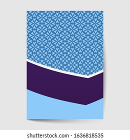 Luxury cover page design with pattern background, antique greeting card, ornate page cover, ornamental pattern template for design