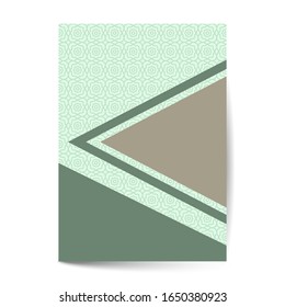 Luxury cover page design with pattern background, antique greeting card, ornate page cover, ornamental pattern template for design