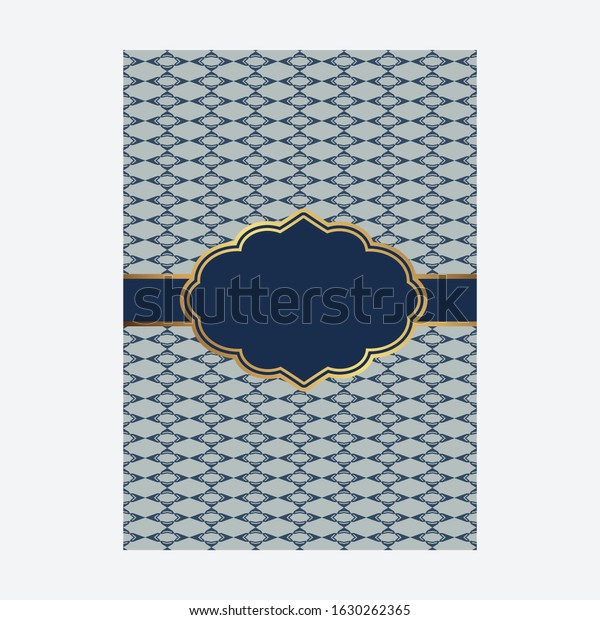 Luxury cover page design with pattern background,
antique greeting card, ornate page cover, ornamental pattern
template for design