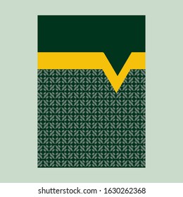 Luxury cover page with pattern design for flyer, magazines, , book cover, banners. Hipster Decorative retro greeting card or invitation design.