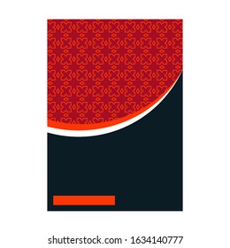 Luxury cover page with pattern design for flyer, magazines, , book cover, banners. Hipster Decorative retro greeting card or invitation design.