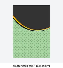 Luxury cover page with pattern design for flyer, magazines, , book cover, banners. Hipster Decorative retro greeting card or invitation design.