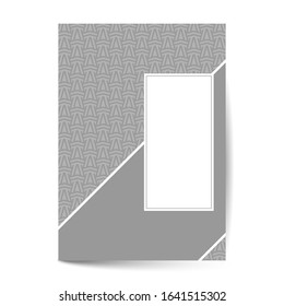 Luxury cover page with pattern design for flyer, magazines, , book cover, banners. Hipster Decorative retro greeting card or invitation design.