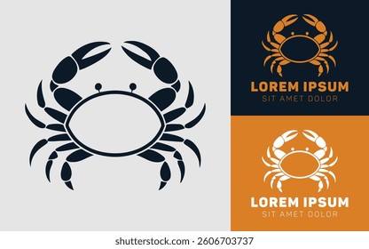 Luxury Crab Head Icons with Unique Artistic Touch
