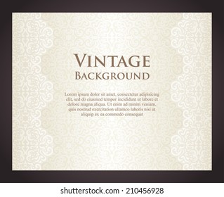 Luxury cream background in vintage style