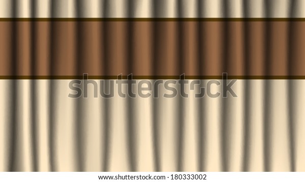 Luxury Cream Color Drapes Curtain Dark Stock Vector Royalty Free