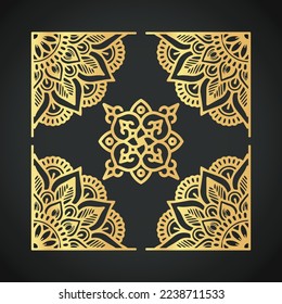 Luxury creative and beautiful ornament vector designs on colorful background 
