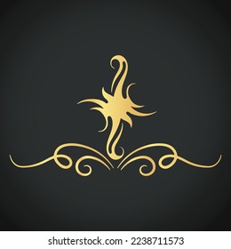 Luxury creative and beautiful ornament vector designs on colorful background 