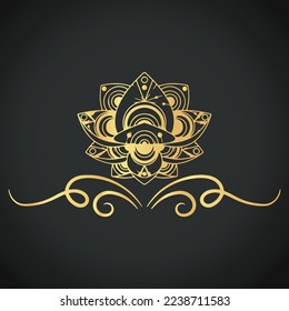 Luxury creative and beautiful ornament vector designs on colorful background 