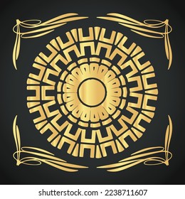 Luxury kreative und schöne Ornament-Vektordesigns auf buntem Hintergrund 