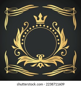 Luxury creative and beautiful ornament vector designs on colorful background 